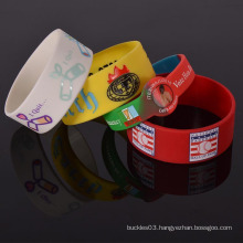 Custom cheap silicone rubber wristband free sample